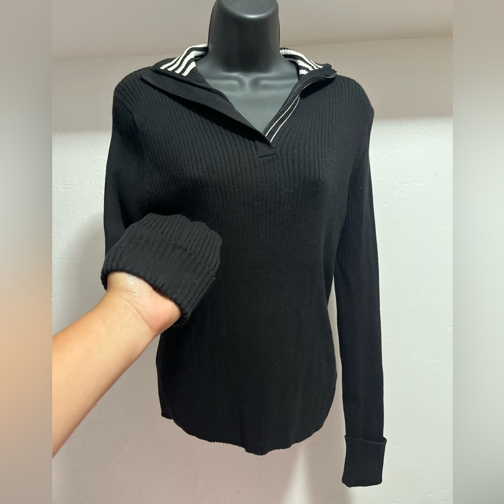 POLO RALPH LAUREN ribbed half zip size L